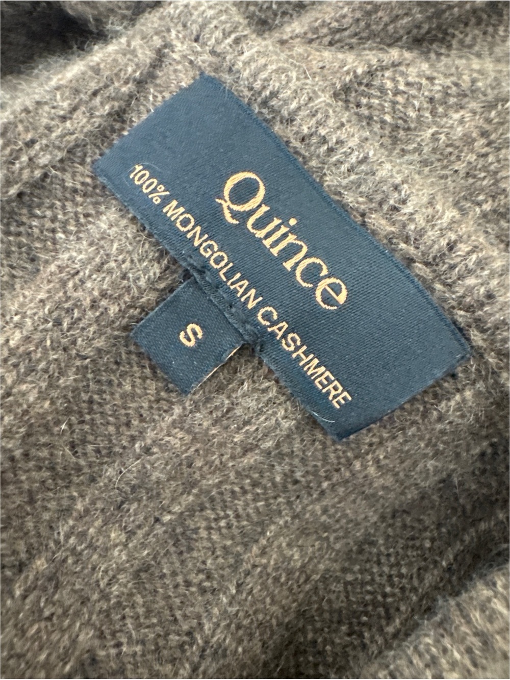 Quince Mongolian Cashmere Wide Rib Midi Dress Size Small - Picture 5 of 8